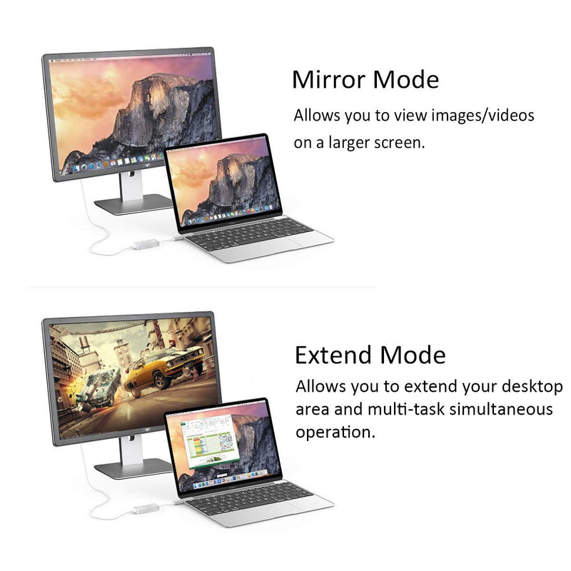  [AUSTRALIA] - Amiroko USB-C to Mini DisplayPort Adapter, USB 3.1 Type C (Thunderbolt 3) to Mini DP Adapter 4K Compatible with Lenovo T470, MacBook Pro to LED Cinema Display /Dell Monitor, etc - Silver