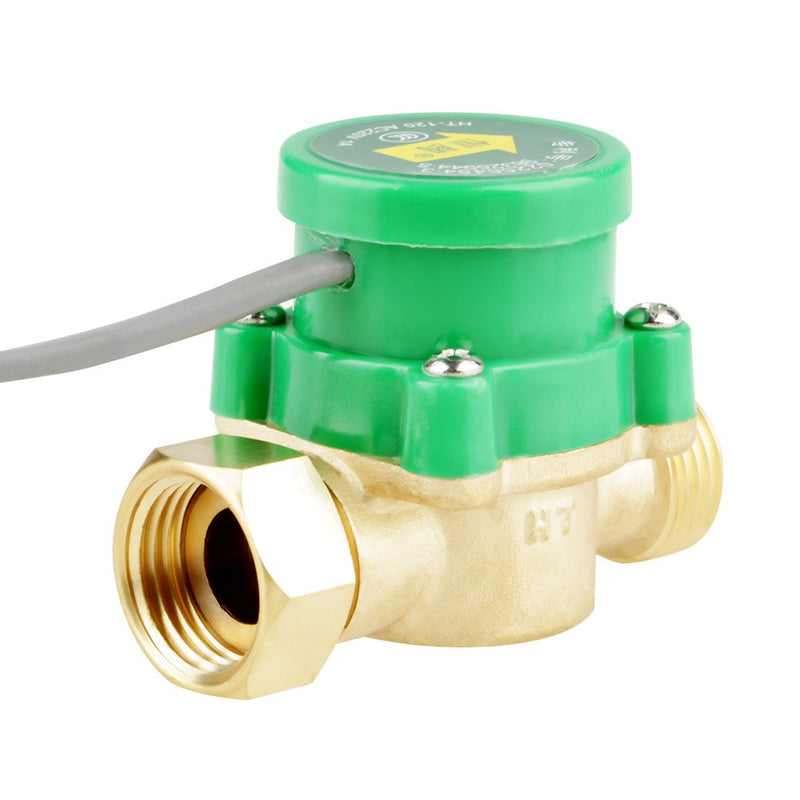  [AUSTRALIA] - HT-120 AC220V 1A Thread Water Pump Switch Flow Sensor for Shower Water Heater (G1/2"-1/2")