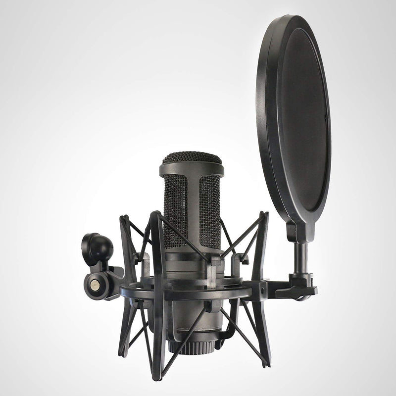  [AUSTRALIA] - AT2020 Shock Mount with Pop Filter, Windscreen and Shockmount to Reduce Vibration Noise for AT2020USB+ Condenser Mic by YOUSHARES