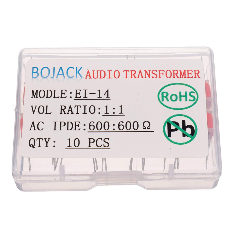  [AUSTRALIA] - BOJACK EI-14 High Efficiency Audio Isolation Transformers 1:1 600:600 Ohm(Pack of 10 Pieces) EI-14/600:600 Ohm