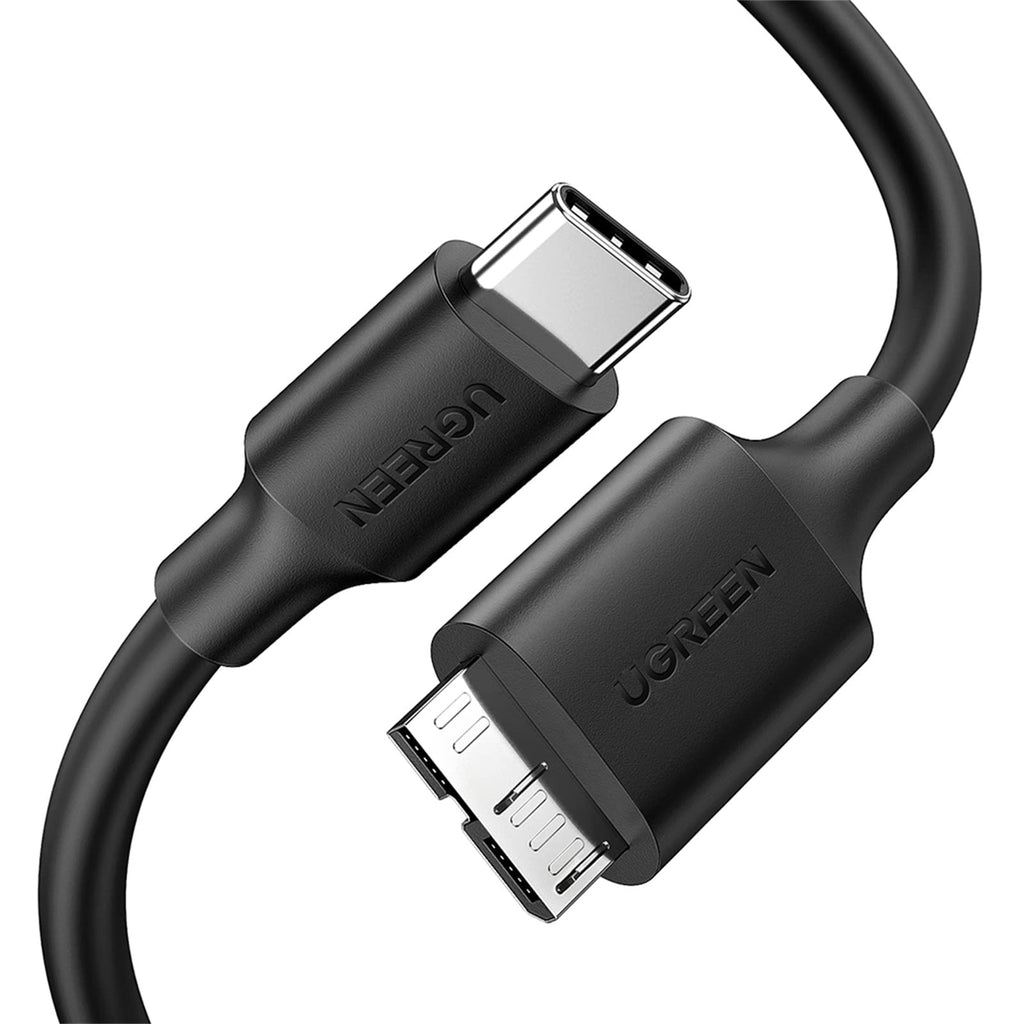  [AUSTRALIA] - UGREEN USB C to USB 3.0 Micro B Cable, Fast Charging and Sync Data Transfer Cord, Compatible with Samsung Galaxy S5 Note 3 Seagate WD Toshiba External Hard Drive Camera, 3FT