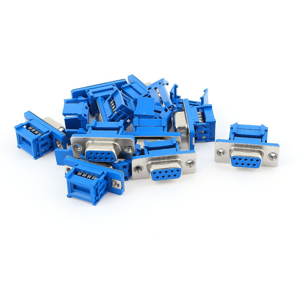  [AUSTRALIA] - uxcell a15030600ux0494 D-SUB DB9 9 Pin Female IDC Crimp Connector for Flat Ribbon Cable (Pack of 10)