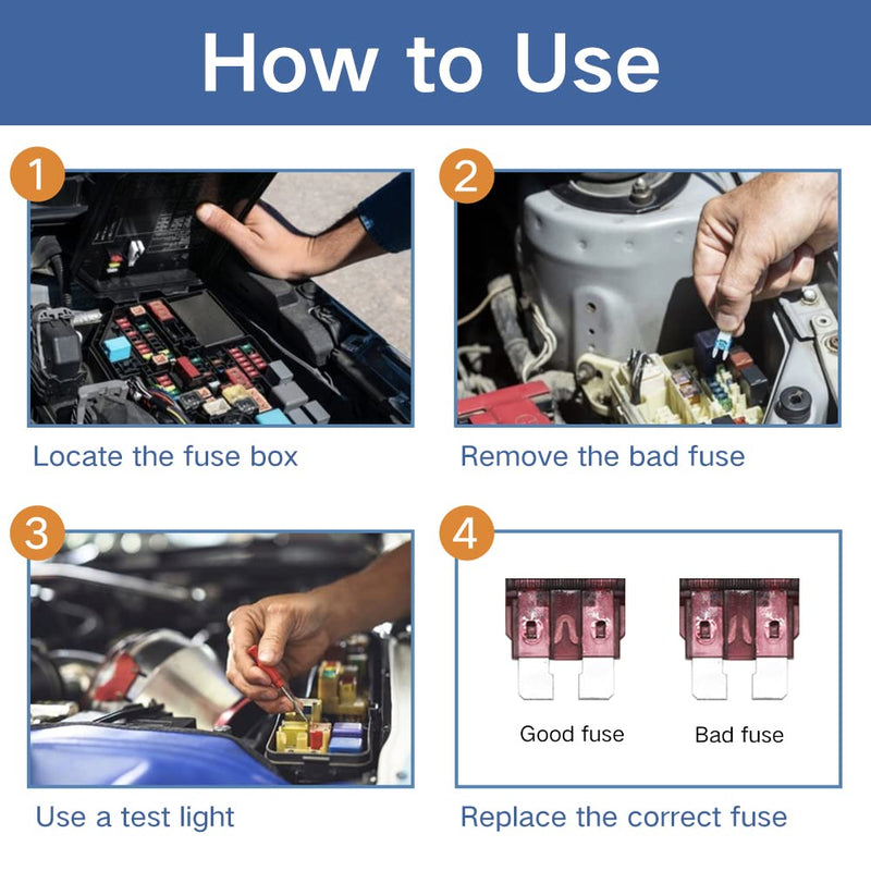  [AUSTRALIA] - ZIPCCI 266 Pcs - Car Fuses Assortment Kit, Mini & Standard Automotive Fuses - Blade Auto Fuse for RV Accessories, Marine, Camper, Travel Trailers, Boat (2A/3A/5A/7.5A/10A/15A/20A/25A/30A/40AMP)