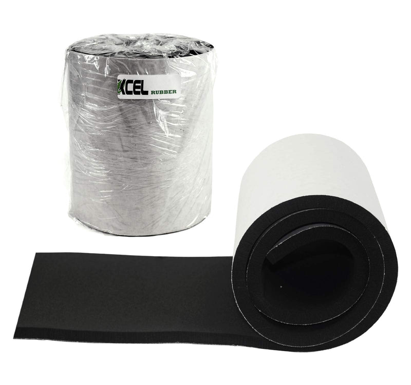  [AUSTRALIA] - XCEL Super Versatile Rubber Pads with Strong Adhesive, Great Vibration Damping Pads, Perfect for Loud Washing Machines, Acoustic Foam Pad, Made in USA (1 Pack - 60" x 8" x 1/2") 1 Pack - 60" x 8" x 1/2"