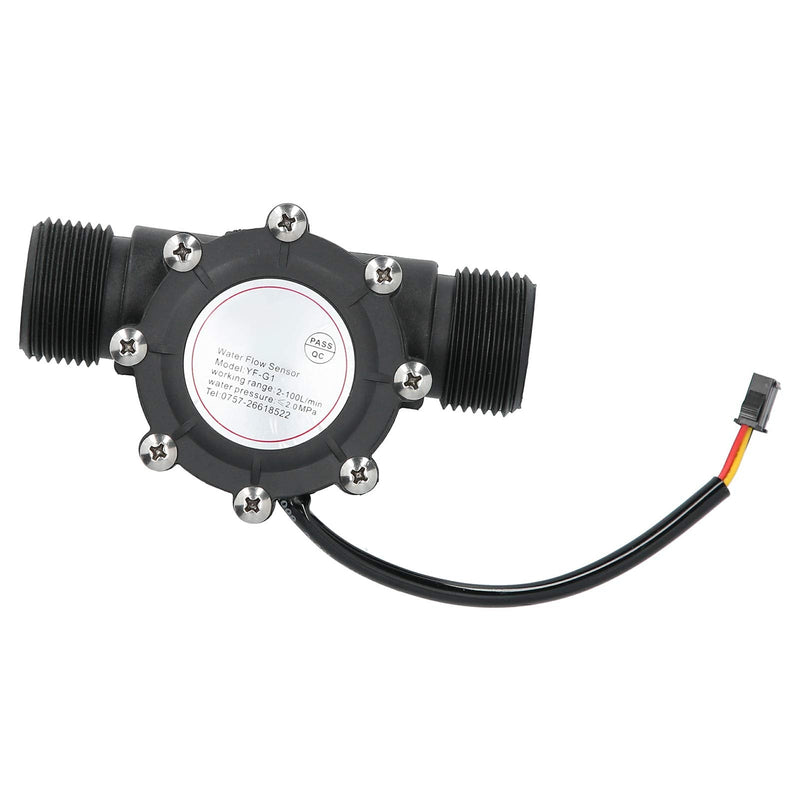  [AUSTRALIA] - Nikou Flow Sensor, Highly Sensitive and Practical DC3-24V YF-G1 Plastic Water Flow Sensor Used in Central Air Conditioners and Swimming Pools