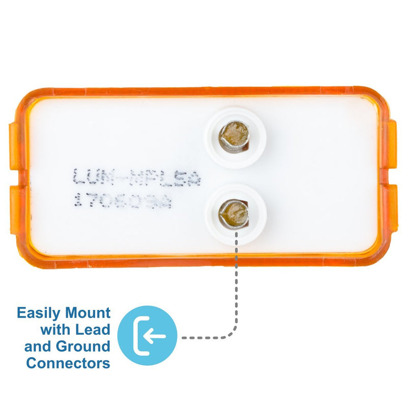  [AUSTRALIA] - Lumitronics RV Mini Thin Line 37 Series Sealed LED Marker Light (Amber) Amber
