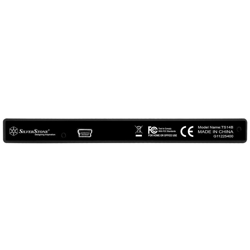  [AUSTRALIA] - SilverStone Technology 9.5mm Laptop Optical Disc Port ODD to 2.5" SATA SSD Adapter with included external housing TS14B