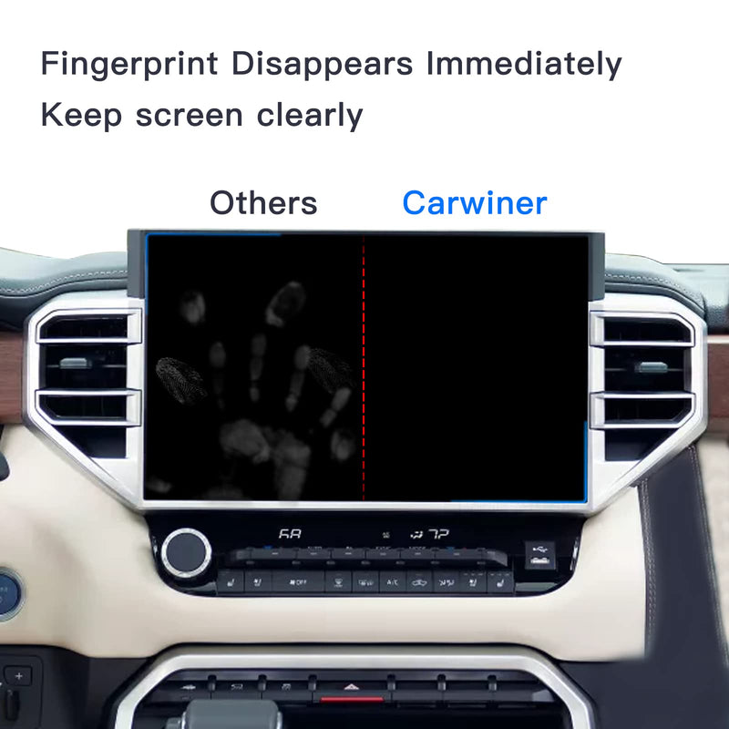  [AUSTRALIA] - Carwiner Screen Protector Compatible with 2022 Toyota Tundra 14In Navigation Display Tempered Glass Touchscreen Protector Accessories (HD) HD