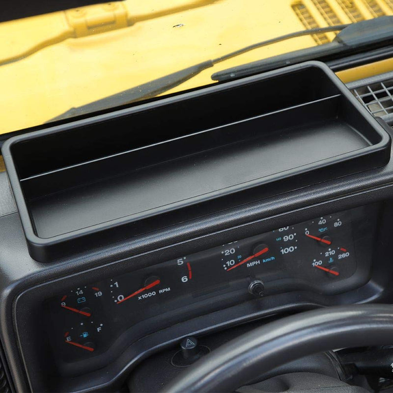  [AUSTRALIA] - JeCar TJ Dash Tray, TJ Dash Console Tray Storage Box Organizer for Jeep Wrangler TJ 1997-2006, Secure Items & Create Usable Space on Dash For 1997-2006 Jeep Wrangler TJ