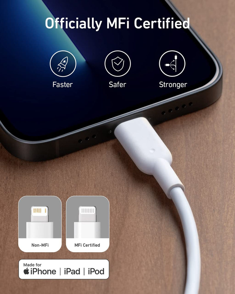  [AUSTRALIA] - USB C Charger 20W, Anker 511 Charger ( Nano ), PIQ 3.0 Durable Compact Fast Charger with 6ft USB C to Lightning Cable (MFi Certified) for 14/14 Plus/14 Pro/14 Pro Max/13/ iPad Pro and More