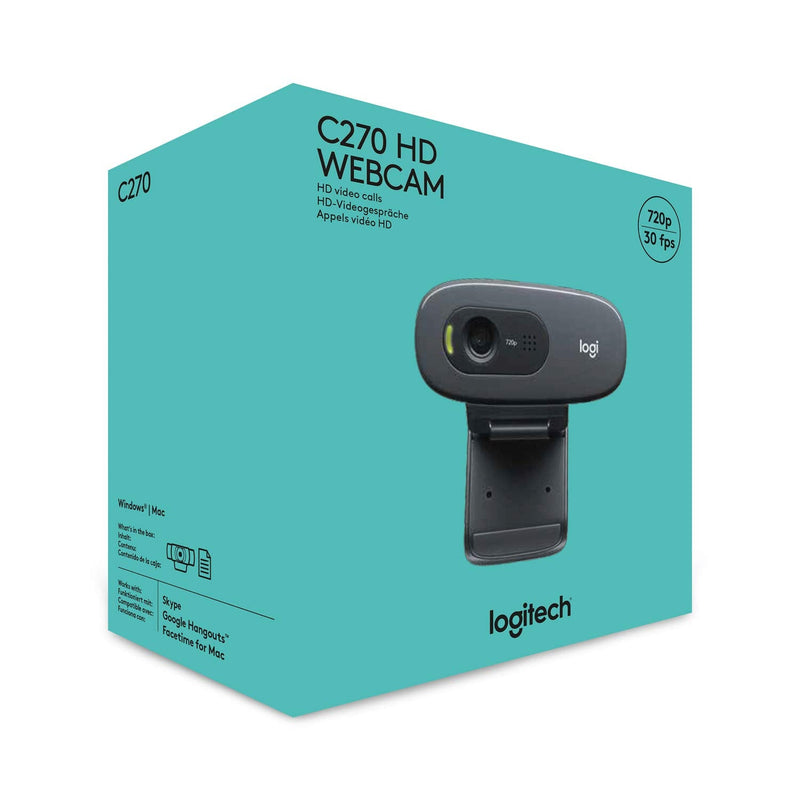  [AUSTRALIA] - Logitech C270 HD Webcam (Black)