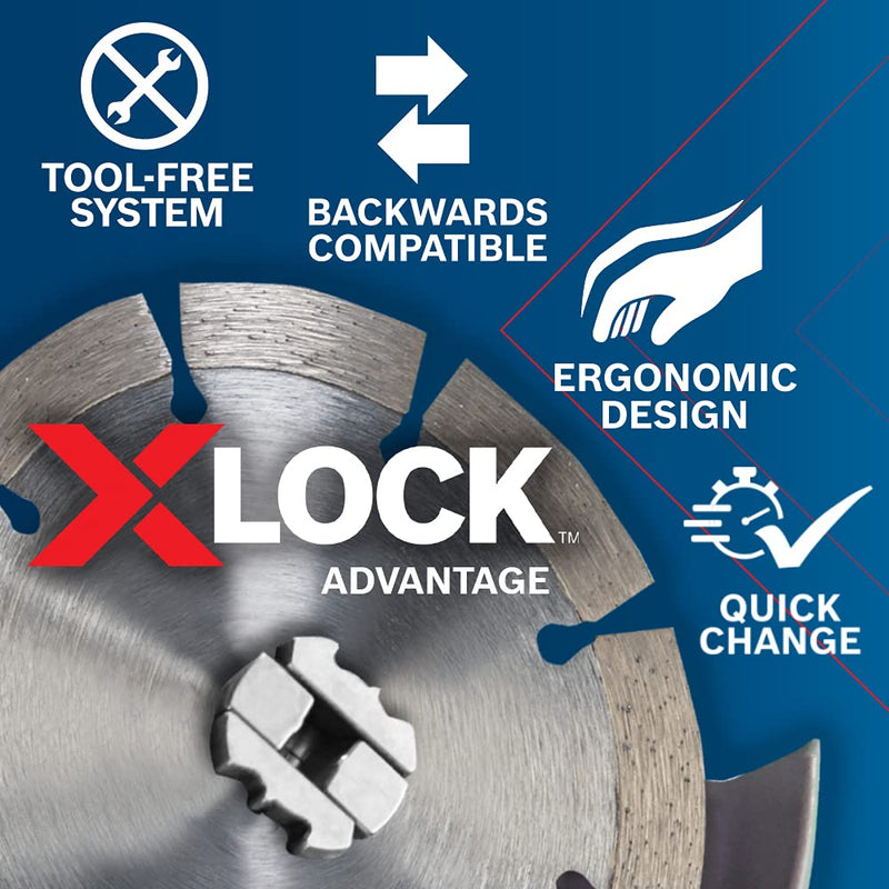 [AUSTRALIA] - BOSCH CWX27M500 5 In. x .098 In. X-LOCK Arbor Type 27A (ISO 42) 30 Grit Metal Cutting and Grinding Abrasive Wheel