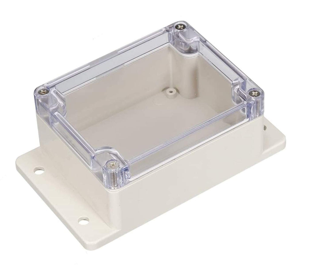  [AUSTRALIA] - 115 x 90 x 55mm Electronic ABS Plastic DIY Junction Box Enclosure Case Clear with Fixed Mount