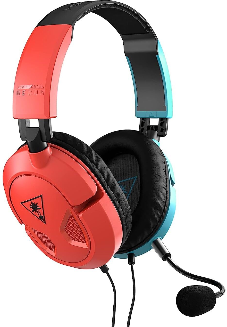  [AUSTRALIA] - Turtle Beach Recon 50 Gaming Headset for Nintendo Switch, Xbox Series X|S, Xbox One, PS5, PS4, PlayStation, Mobile, & PC with 3.5mm – Removable Mic, 40mm Speakers – Red/Blue