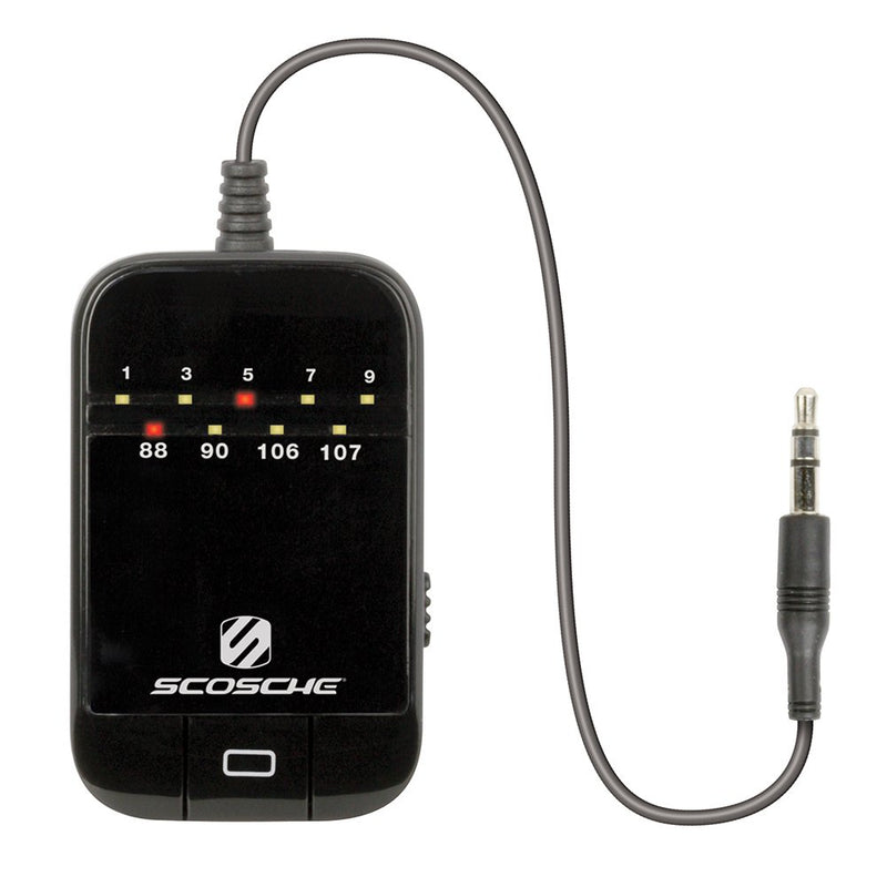 SCOSCHE FMT5 TuneTone Universal FM Stereo Transmitter for Mobile Devices, Black Portable - LeoForward Australia