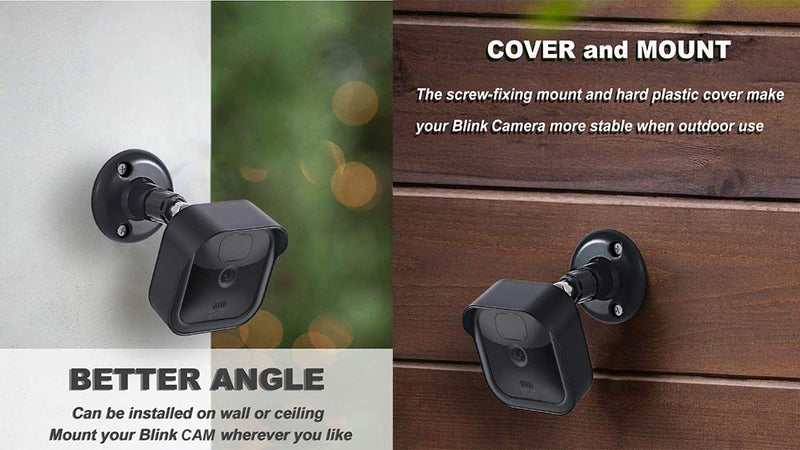  [AUSTRALIA] - All-New Blink Outdoor Camera Wall Mount, 360° Adjustable Mount and Weather Proof Protective Housing with Blink Sync Module Outlet Mount for Blink Outdoor Security Camera System (Black, 5 Pack)