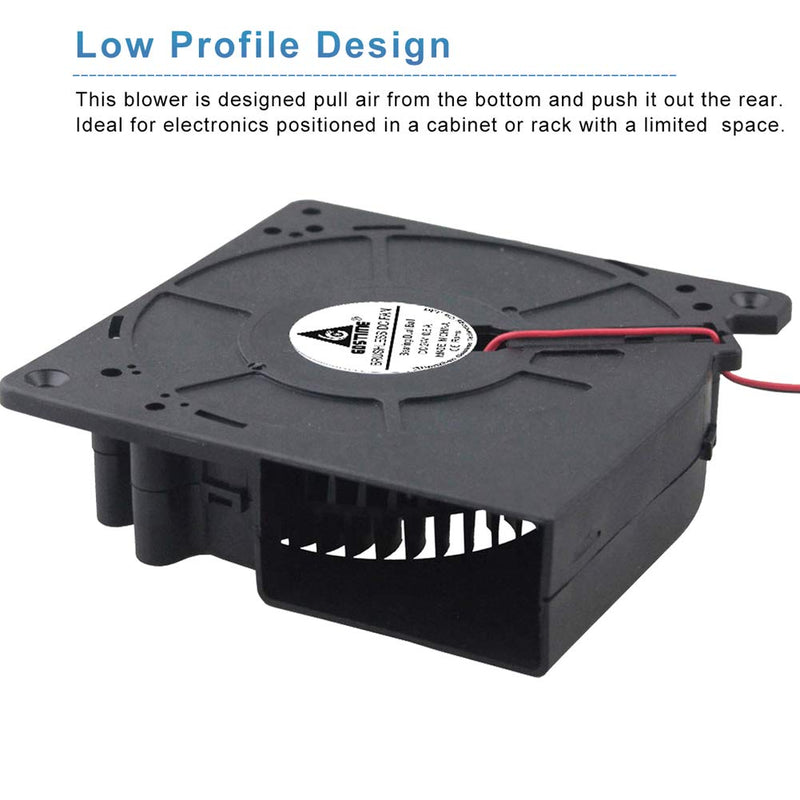  [AUSTRALIA] - GDSTIME Brushless Radial Blower Fan High Speed 24V DC Centrifugal Fan 120mm x120mm x 32mm