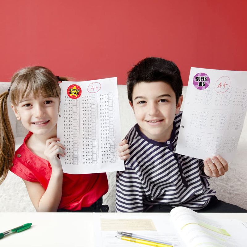  [AUSTRALIA] - BriCabel Kids Behavior Rewards Stickers - 500 Pieces Incentive School Stickers for Teacher Classroom Family, 1 Inch Round Label Stickers in 8 Designs (Inspirational Words) Inspirational Words