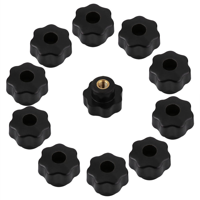  [AUSTRALIA] - Handle Knob, M625 Round Shape Black Knob Plastic Handle for Machine Tool 10 Pack of Set