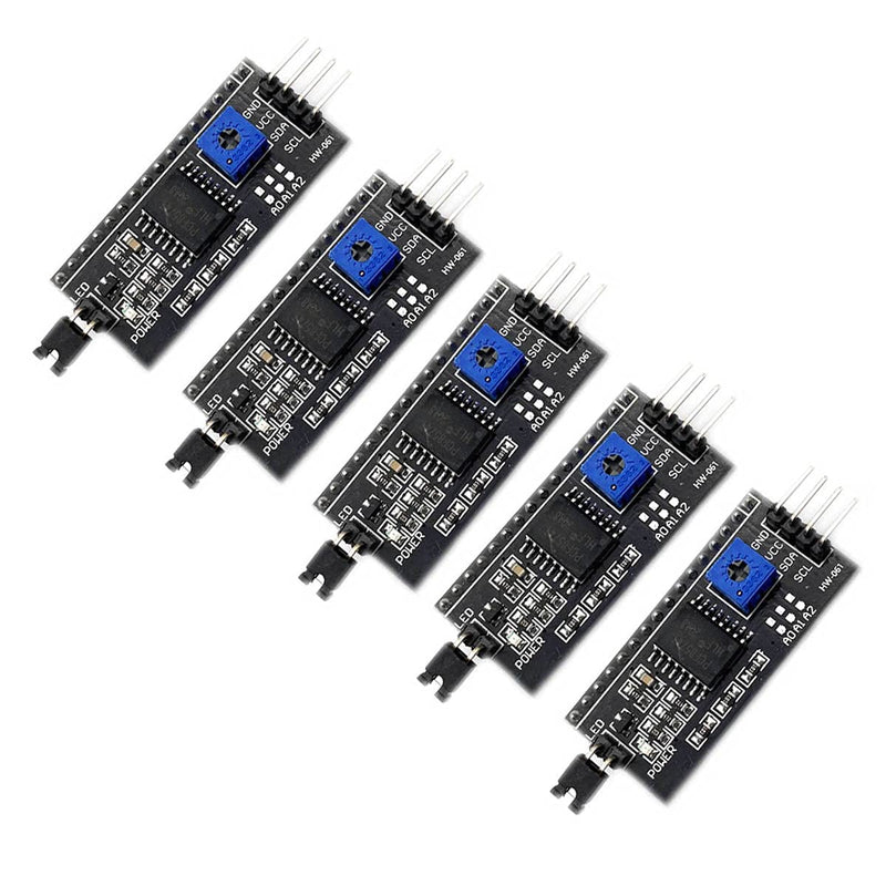  [AUSTRALIA] - KIRO&SEEU 5pcs 1602 LCD 2004 20x4 i2c LCD Display Adapter IIC//TWI/SPI/I2C Serial Interface Module Shield Compatible with Arduino UNO R3 MEGA2560