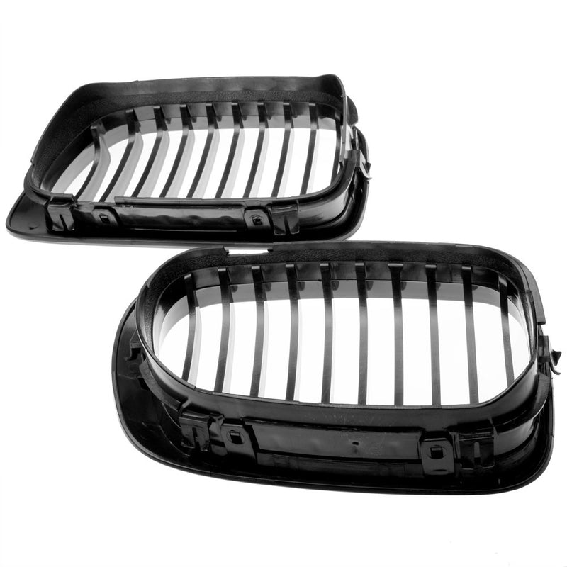 Front LH RH Sport Kidney Grille For BMW 1999-2002 E46 2-Door Coupe Cabriolet (pre-facelift models) ( Black) - LeoForward Australia