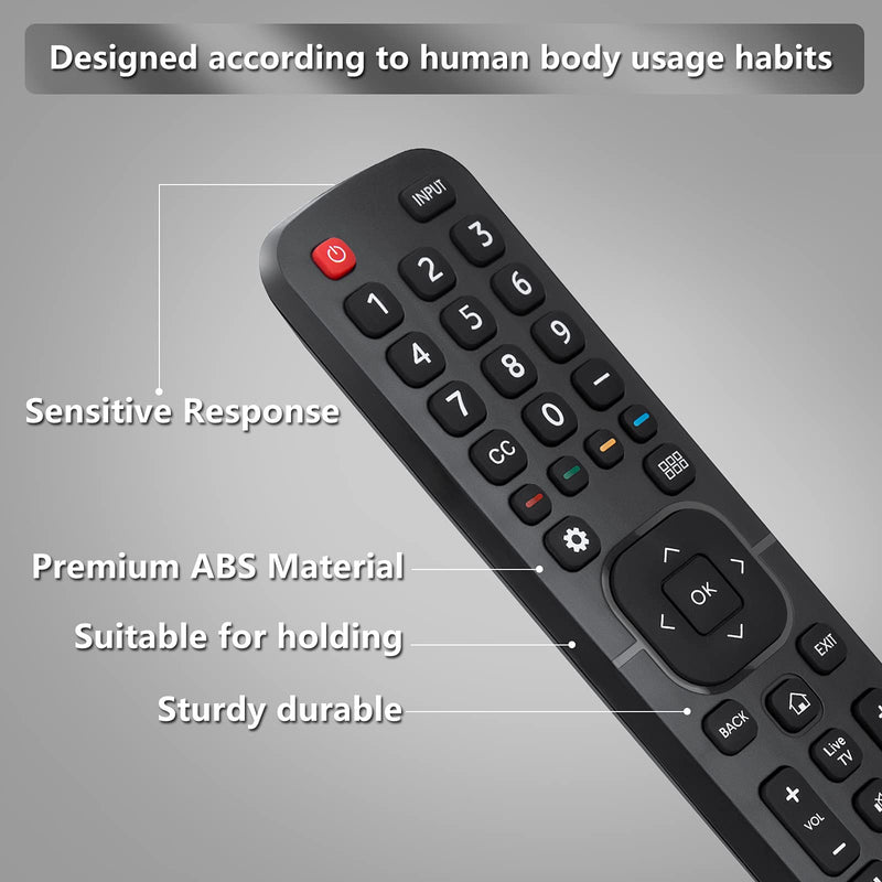  [AUSTRALIA] - Replacement Control EN2A27 for Hisense-Smart-TV-Remote, with Netflix, Prime Video, YouTube, Google Play Buttons