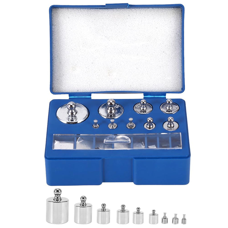  [AUSTRALIA] - Standard Weight Set, 17 Pieces 1mg to 100g Weight Set No.45 Steel Gram Calibration Weights, For Laboratory, Industrial Measurements, Student Education Purposes