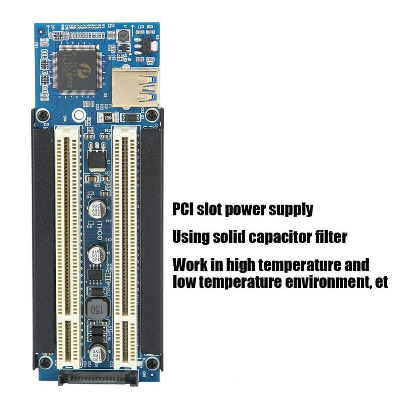  [AUSTRALIA] - Eboxer PCI Express Network Card PCI E PCI X2 Adapter Card Set Parallel Port Network Card with USB3.0 Data Cable, PCI E × 1 × 4 × 8 × 16 Adapter Converter for Desktop PC