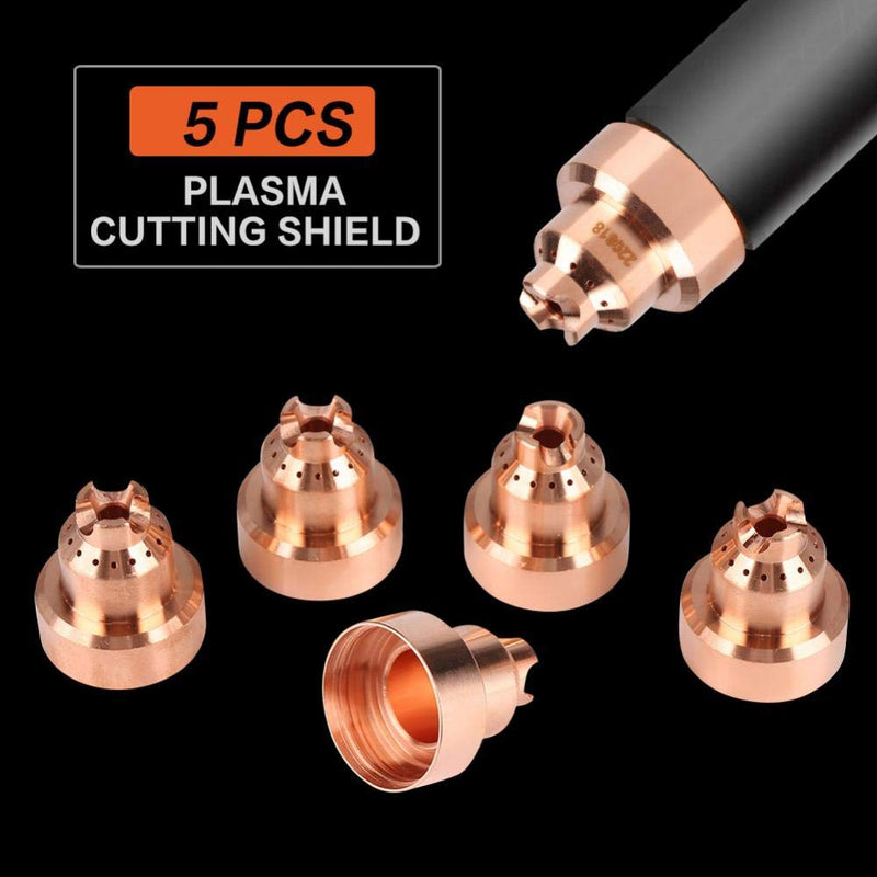  [AUSTRALIA] - 5pcs Plasma Consumables 220818 Machine Plasma Shield Cap Fit MAX65/85/105 Plasma Cutter Torch