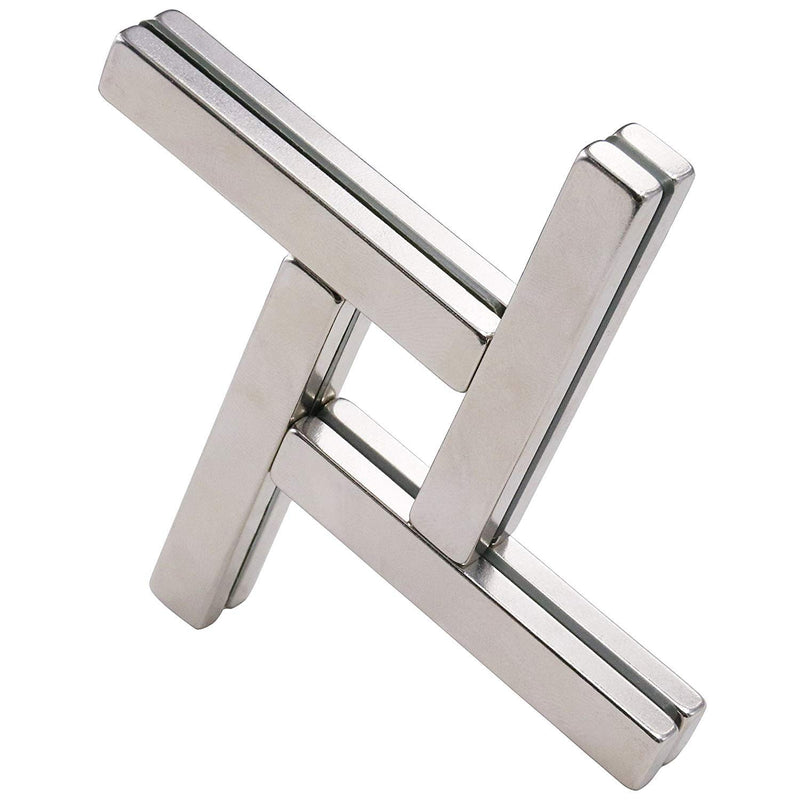 Powerful Neodymium Bar Magnets, Rare-Earth Metal Neodymium Magnet, N45, Incredibly Strong 33 LB Strength - 60 x 10 x 5 mm, Pack of 8 60x10x5mm 8p - LeoForward Australia