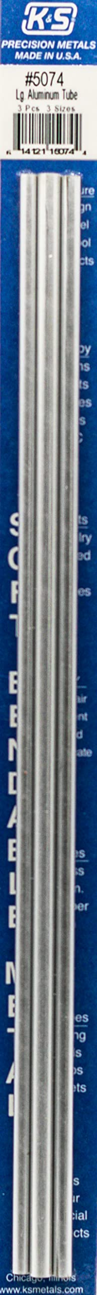  [AUSTRALIA] - K&S 5075 Brass Bendable Tube 3/32", 5/32", & 1/8" x 12" Long, 1 Piece Each, Made in The USA 外径(2.39mm)&外径(3.18mm)&外径(3.97mm)