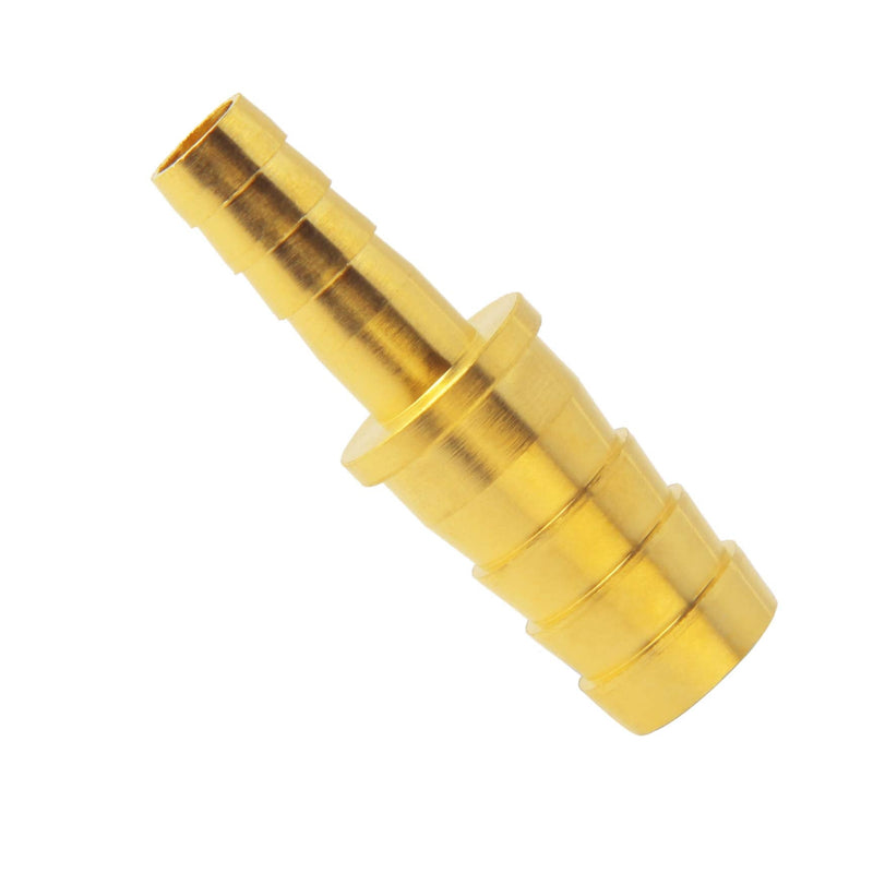  [AUSTRALIA] - Metaland Brass Hose Barb Reducer, 1/4" to 3/16" Hose ID, Reducing Barbed Hose Splicer Mender Coupler Warter Fuel Air (Pack of 2) 1/4-3/16
