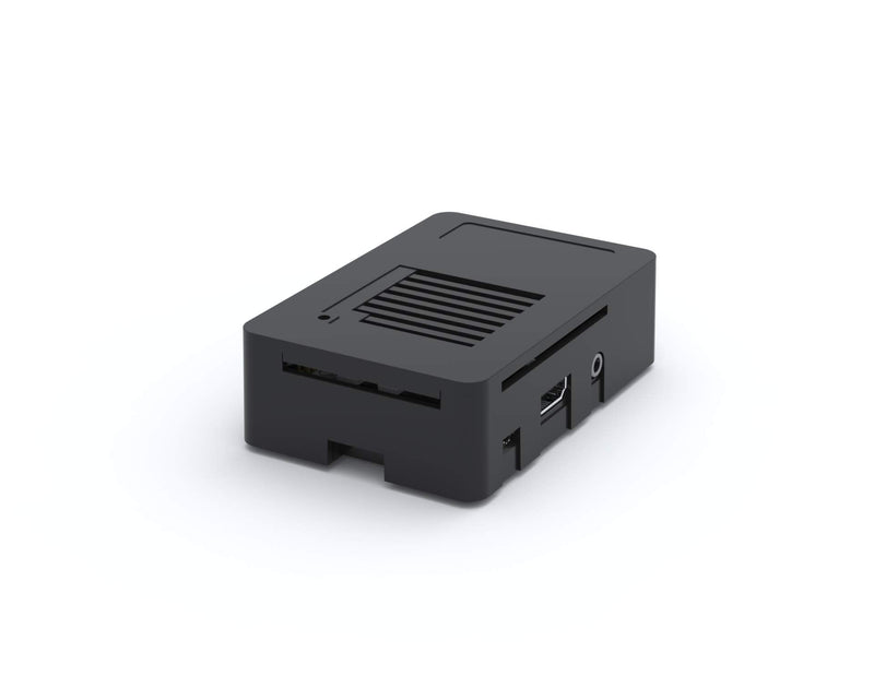  [AUSTRALIA] - MaticBox Case for Raspberry Pi 3 / Pi 2 / Tinker Board – Low Profile, Stackable, Universally Mountable DIN Rail, Automation Friendly, Fan Support (Black) Black