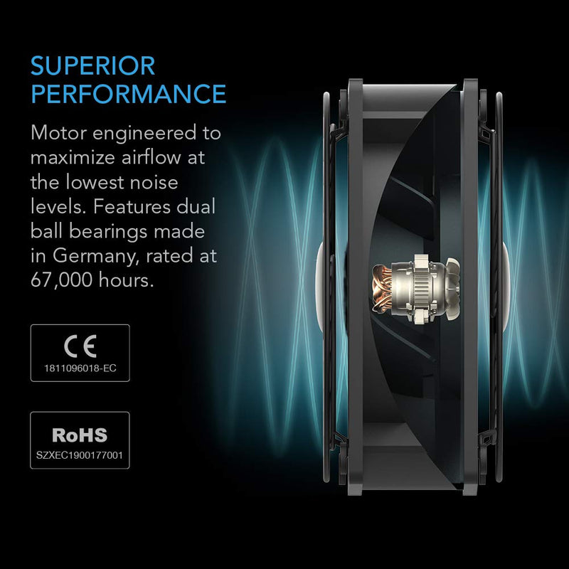  [AUSTRALIA] - AC Infinity AXIAL 9238, Muffin Fan, 120V AC 92mm x 38mm High Speed, for DIY Cooling Ventilation Exhaust Projects