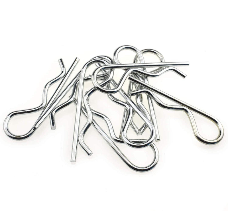  [AUSTRALIA] - 20Pcs R Clips Retaining Cotter Pins, Heavy Duty Zinc Plated Cotter Pin Hairpin Assortment Kit for Use On Hitch Pin Lock Systems - M2.5 X 55mm 20pcs-M2.5*55mm