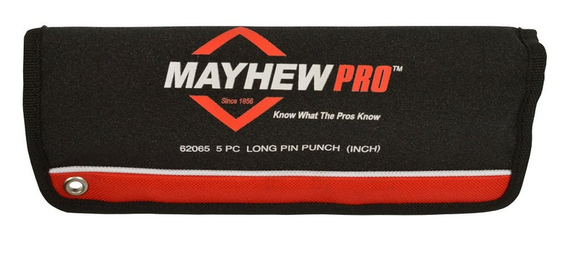 Mayhew Pro 62065 5Piece Pin Punch Set with Extra Long Pin Lengths - LeoForward Australia