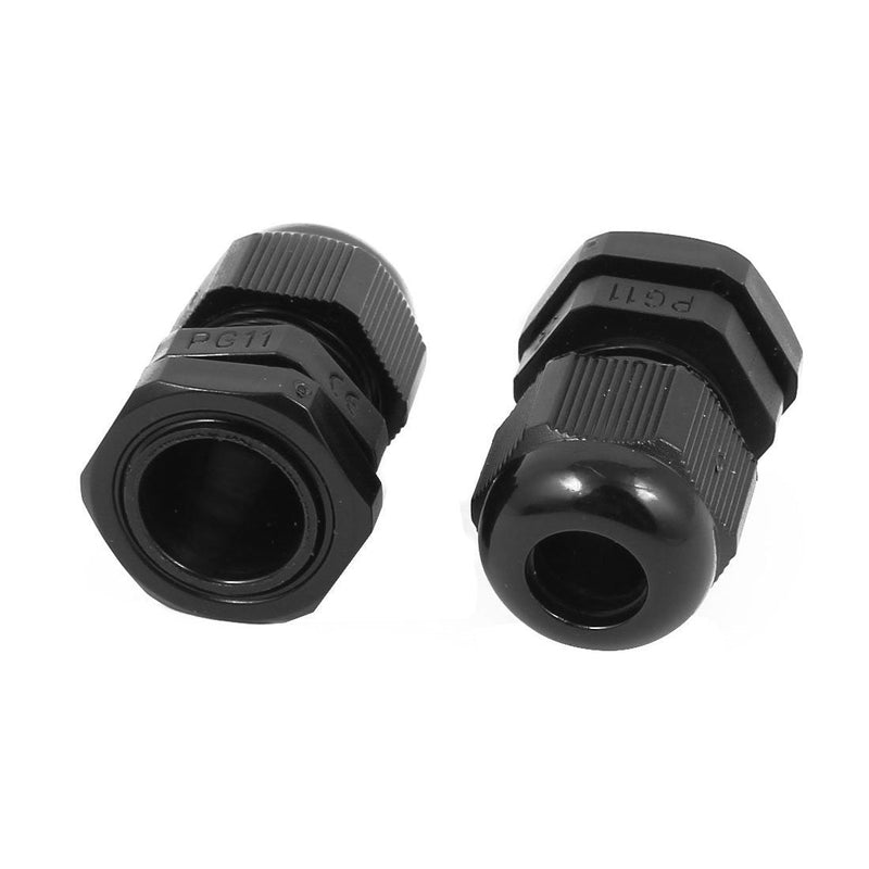  [AUSTRALIA] - uxcell a16040800ux0082 PG11 Waterproof IP68 Safety Nylon Cable Gland Connector Joints 40pcs Pack of 40