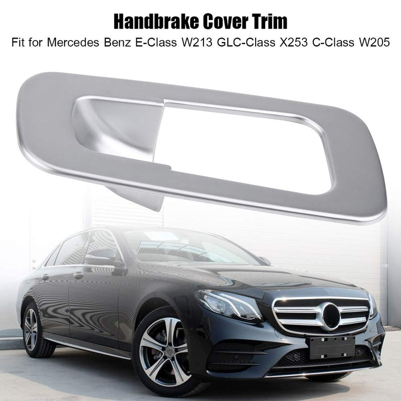  [AUSTRALIA] - Handbrake Cover, Fydun Handbrake Cover Trim Silver for Mercedes Benz E-Class W213 GLC-Class X253 C-Class W205 9.5 5cm/3.7 2.0in