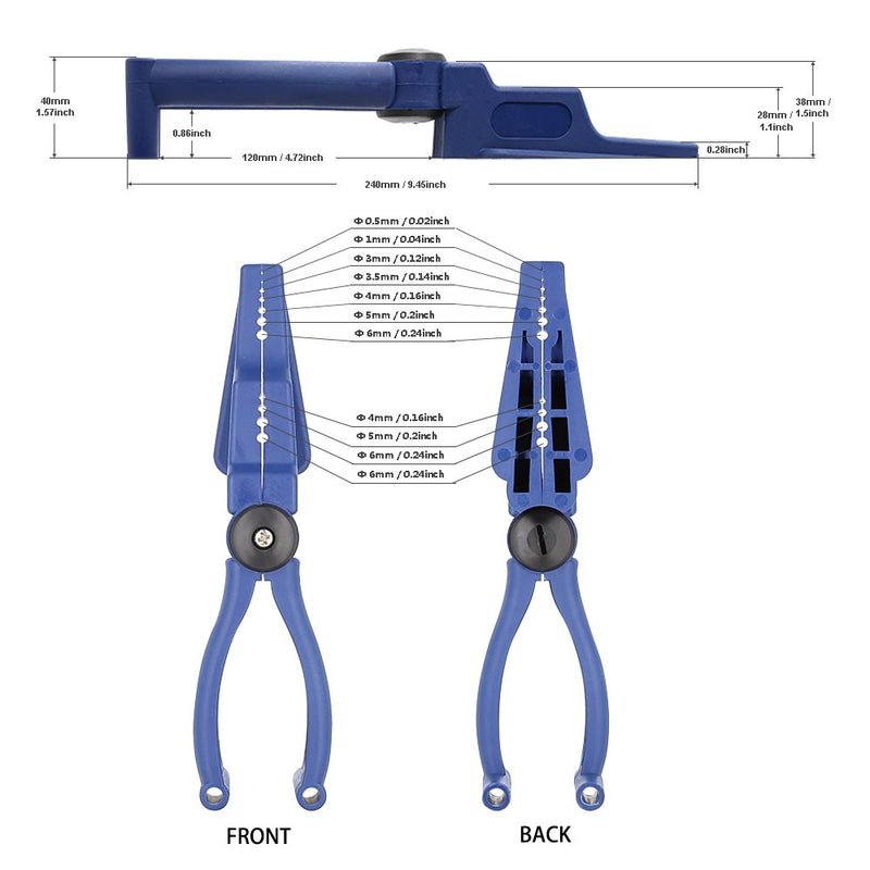  [AUSTRALIA] - Plastic Pliers, Home Tool Auxiliary Pliers, Jelanry Secure Nails Anti-smashing finger Joint Pliers for More Safety for Hammering Nails Easy to Position and Keeps Fingers Safe