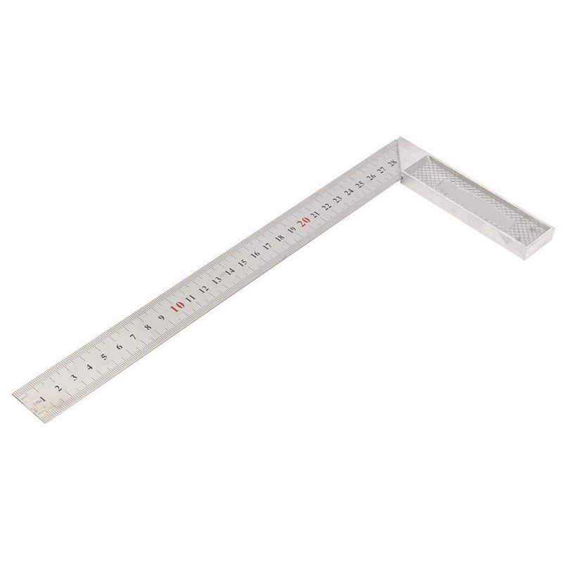  [AUSTRALIA] - L-Shaped Straightedge Ruler 30cm / 12in 90 Degree Straight Edge Ruler Measuring Gauge (Standard)