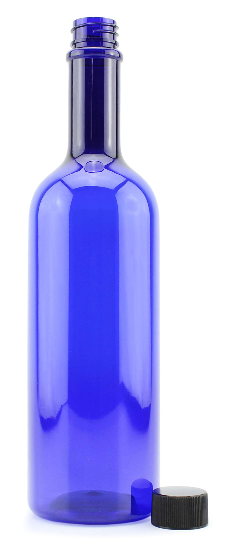  [AUSTRALIA] - Cornucopia Plastic Wine Bottles (10-Pack, Blue); Empty Bordeaux-Style Wine Bottles with Screw Caps and Seals 10