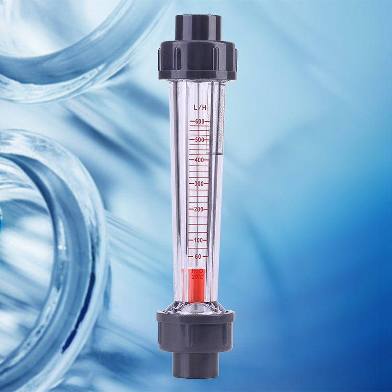 60-600L/H Rotameter Plastic Tube Liquid Water LZS-15 Flow Meter DN15 - LeoForward Australia