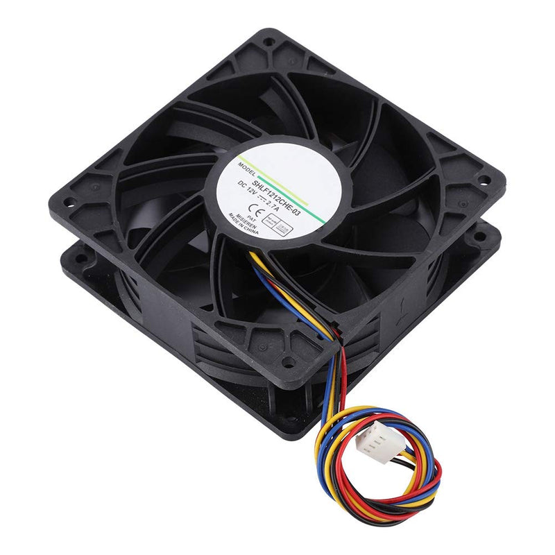  [AUSTRALIA] - Yoidesu 120mm x 38mm 12V 2.7A Dual Ball Bearings Dc Cooling Fan,4-Pin Premium Quiet Fan,High Speed 6000RPM 210.38CFM High Performance Cooling Fan Cooler