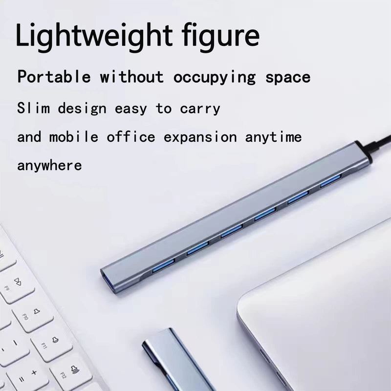  [AUSTRALIA] - 7-Port USB Hub for Laptops Aluminum USB Splitter USB Extender USB 3.0 Hub Compatible with iMac, MacBook, Mac Pro, Mac Mini, PC