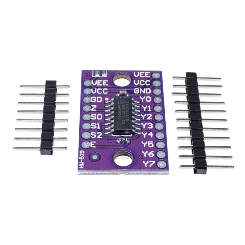  [AUSTRALIA] - 74HC4051 8-Channel Mux 8-Channel Analog Multiplexer Module, Pack of 5 x5 74HC4051