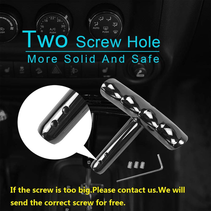  [AUSTRALIA] - Cartaoo T-handle Gear Shift Knob Handle for Jeep Wrangler Jeep Dodge Charger Challenger Compass Black