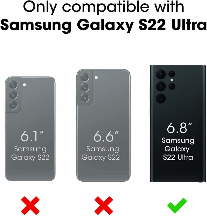  [AUSTRALIA] - OtterBox Defender Series Case for Samsung Galaxy S22 Ultra (Only) - Holster Clip Included - Microbial Defense Protection - Non-Retail Packaging - Black