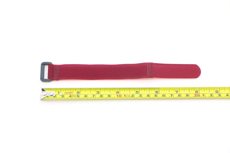  [AUSTRALIA] - Pasow 25 Pcs 8-Inch Cable Ties with plastic buckle Reusable Wire Cord cable tie - Red 25 Piece