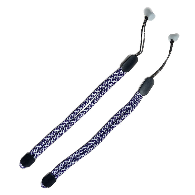  [AUSTRALIA] - Improved Replacement Reflective Wrist Straps for Oculus Quest 2 Gen Controller, Sturdy Comfy Adjustable Hand Strap for Oculus, Easy Attach White Resin Stopper for Oculus Controllers C6-FG-Purple