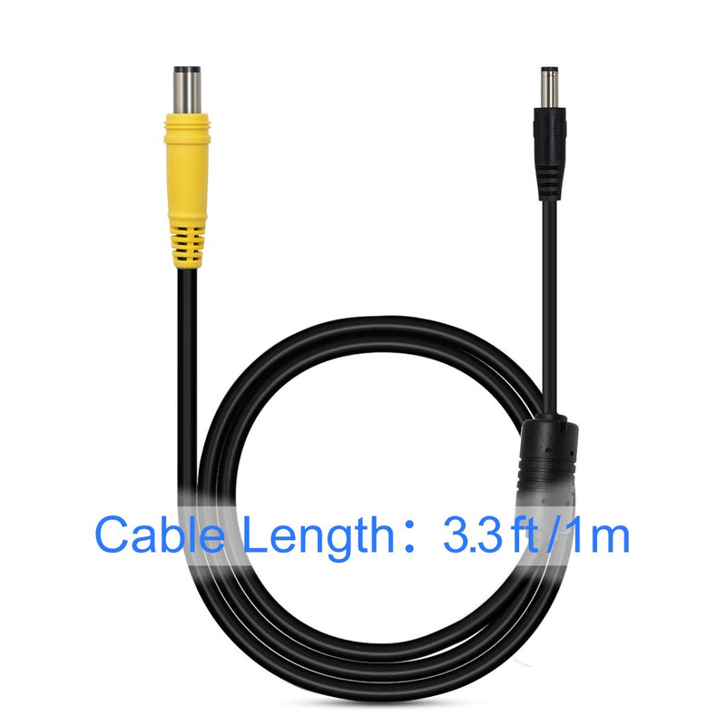  [AUSTRALIA] - Talentcell DC 24V Power Cord, 5.5 x 2.1mm Male to DC7406 Male Plug Power Supply Cable for Laptop, Notebook, S10 and More